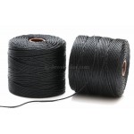 Beadsmith 77 Yards Black S-Lon Superlon Tex 210 Bead Cord ~ Ideal For Kumihimo, Macrame, Braiding & Beading Designs ~ Craft Essentials